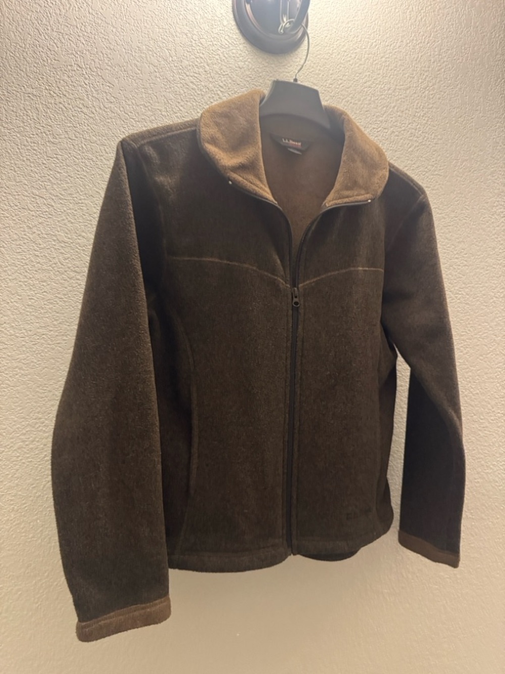 L.L. Bean Brown Full-Zip Women's Jacket - vintage Y2K style